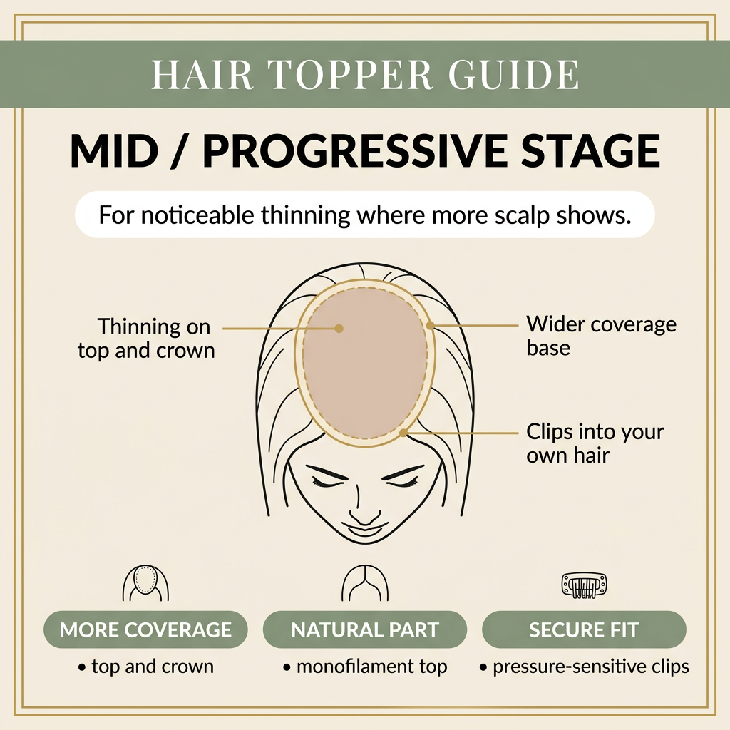 Salon Topper wig by Toni Brattin