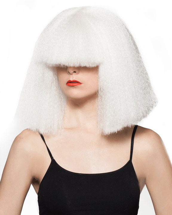 Sia black and clearance white wig buy