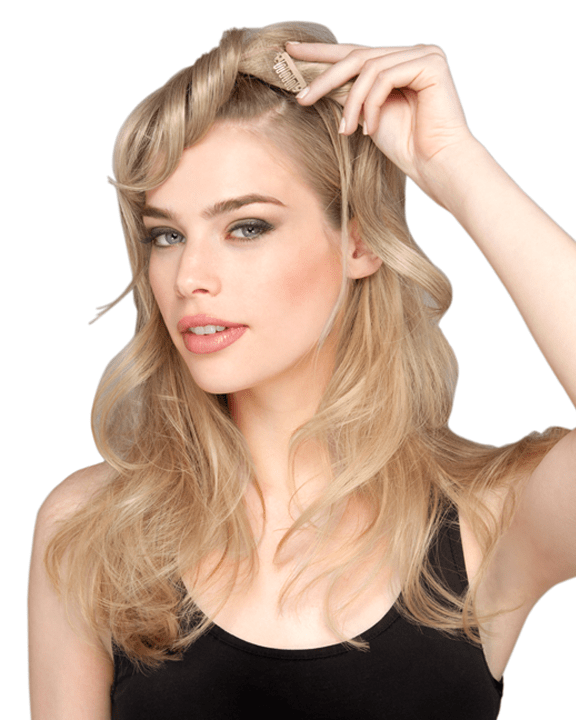 LuxHair Feather Light Fringe Clip In Bang Tabatha Coffey HOW Monofilament LuxHair - MaxWigs