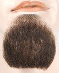 Lacey Costume 1 Point Human Hair Goatee Beard Handmade - MaxWigs