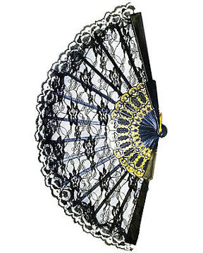 Fan Black Lace