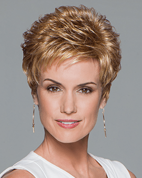 Eva Gabor Aspire Petite - Short Boy Cut Loose Textured Curls - MaxWigs