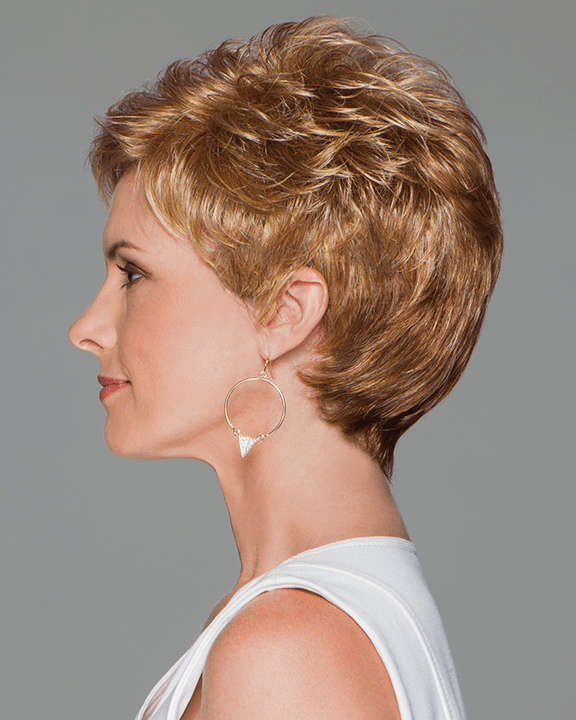 Eva Gabor Aspire Petite - Short Boy Cut Loose Textured Curls - MaxWigs