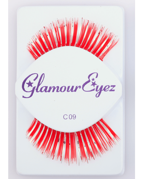 Sepia Red with Silver Eyelash C09 - MaxWigs