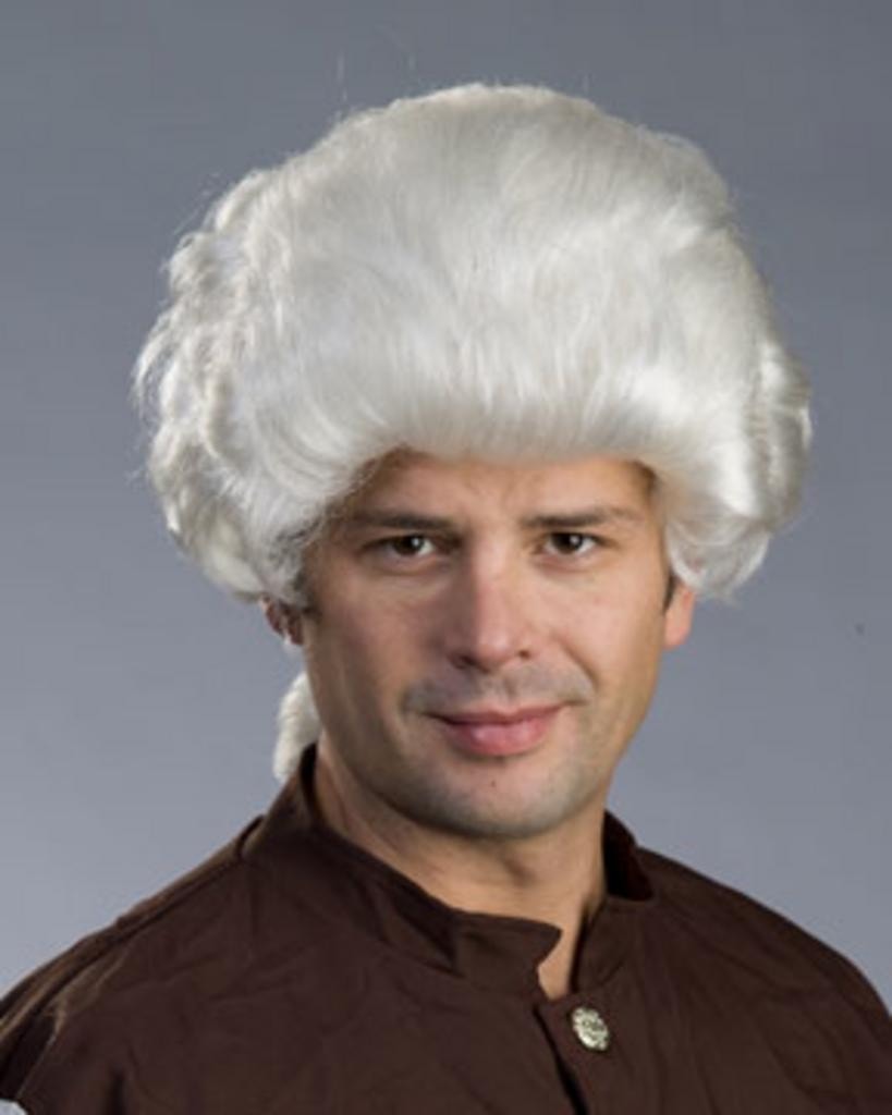 Colonial Man by Enigma Costume Wigs, Costume wig, theatre wig, theater wig, mens costume wig, cosplay wig, mens cosplay wig ,17th century wig, barrister wig, colonial wig, judge wig
