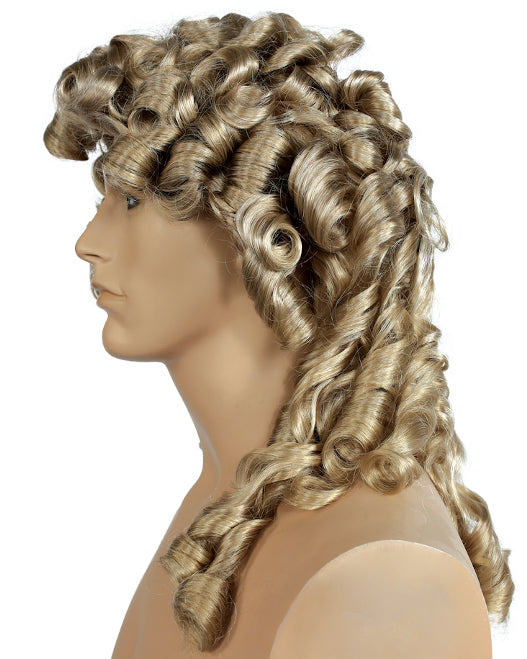 Costume wig, theatre wig, theater wig, mens costume wig, cosplay wig, mens cosplay wig ,17th century wig, barrister wig, colonial wig, judge wig