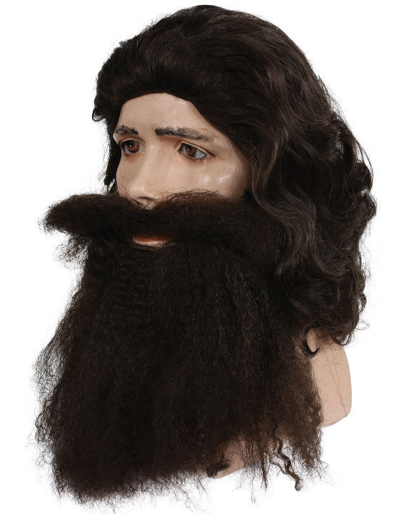 Coal Miner Wig and Beard Prospector Set