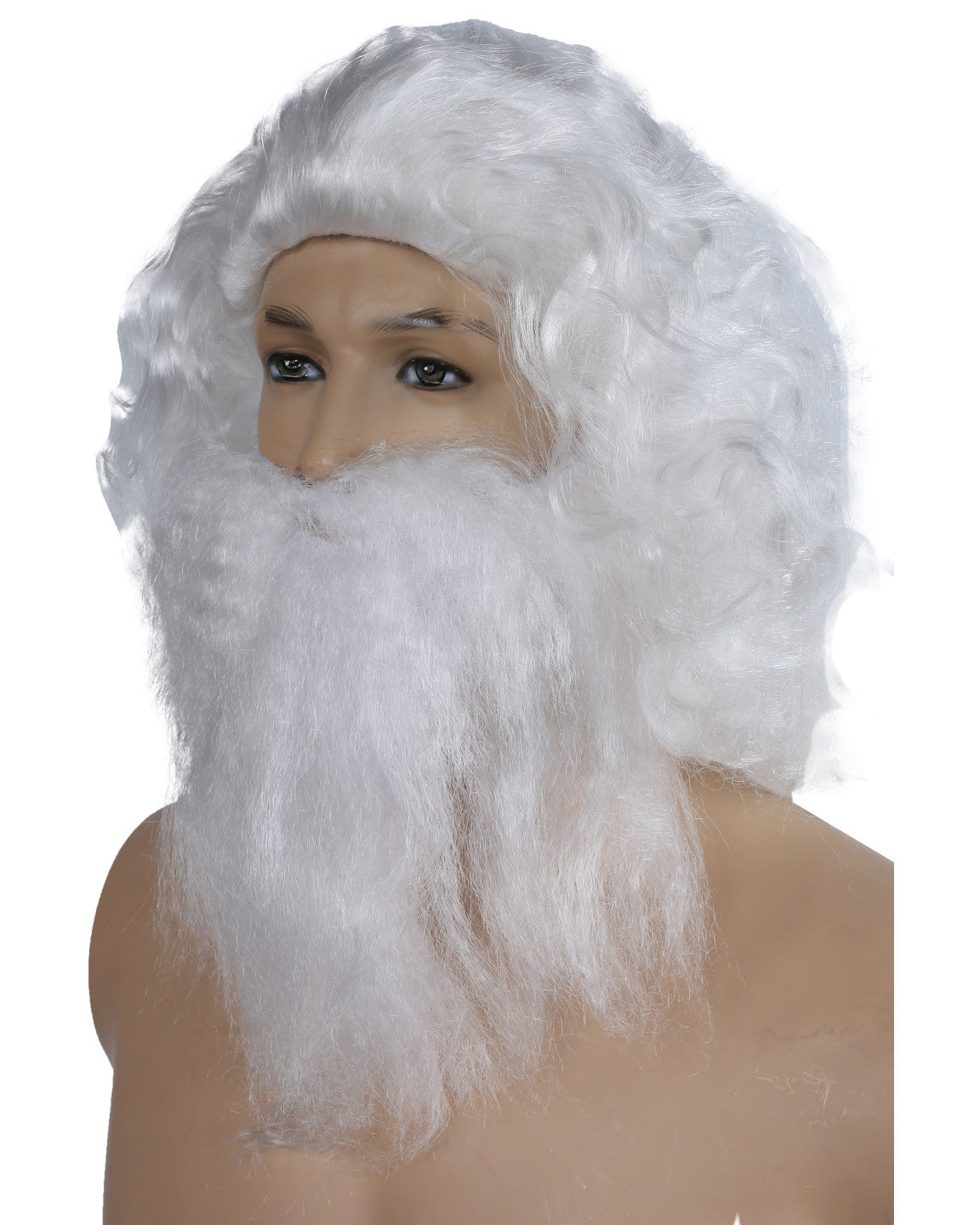 costume santa wig, santa beard, santa wig, santa mustache, santa eyebrows, christmas wigs, st. nicholas wig, st  nicholas beard, santa beard set, wig and beard for santa