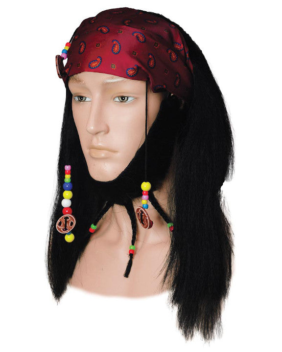 Pirate costume hair & bandana beads