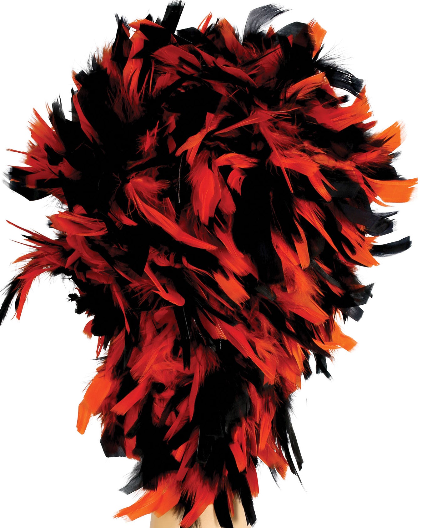 Feather Clown Showgirl Wig