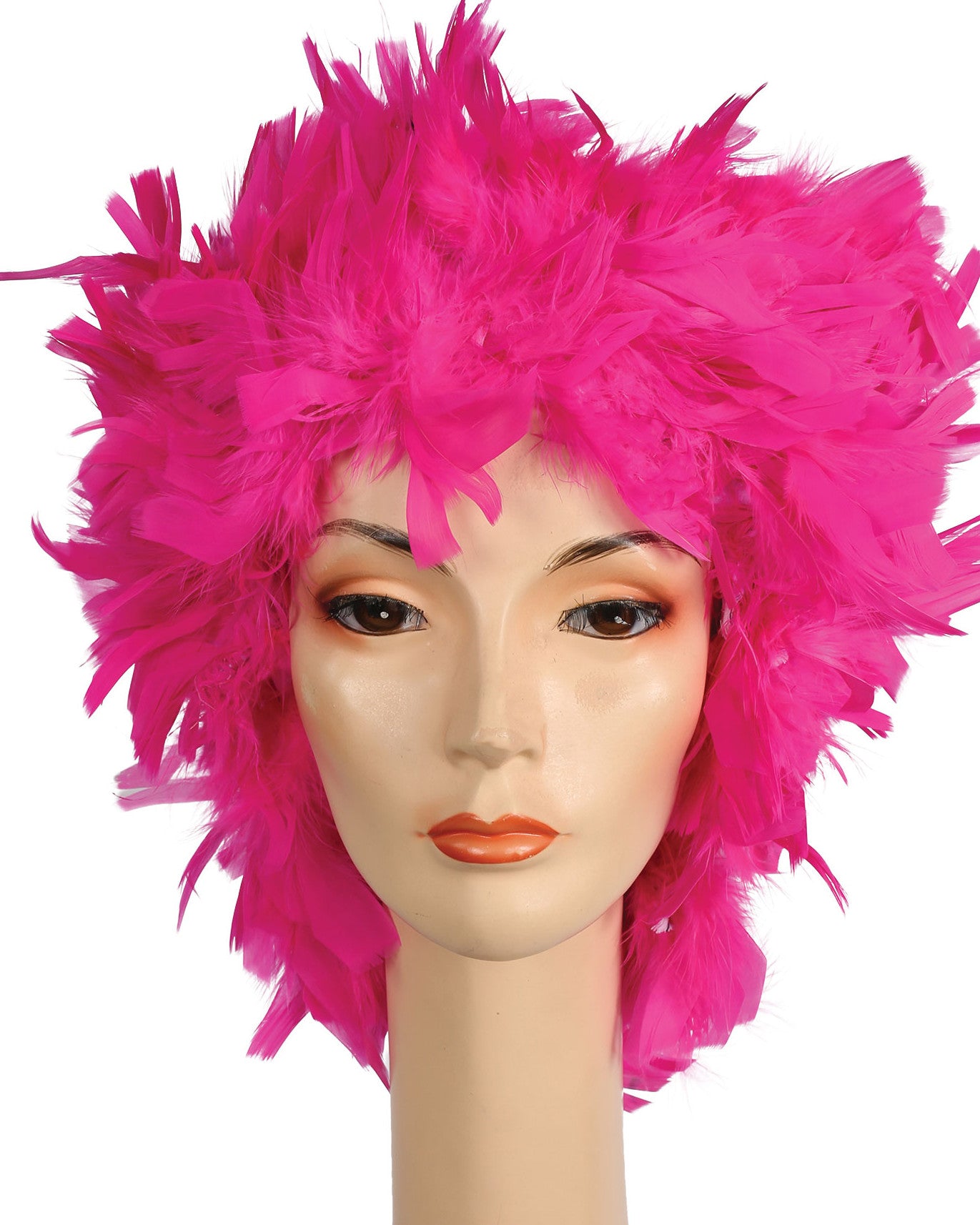 Feather Clown Showgirl Wig