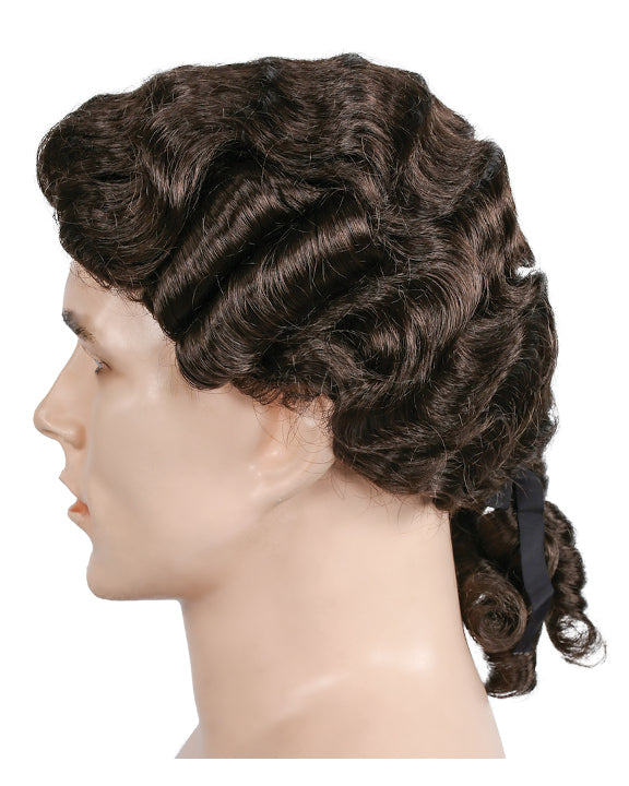 Costume wig, theatre wig, theater wig, mens costume wig, cosplay wig, mens cosplay wig ,17th century wig, barrister wig, colonial wig, judge wig