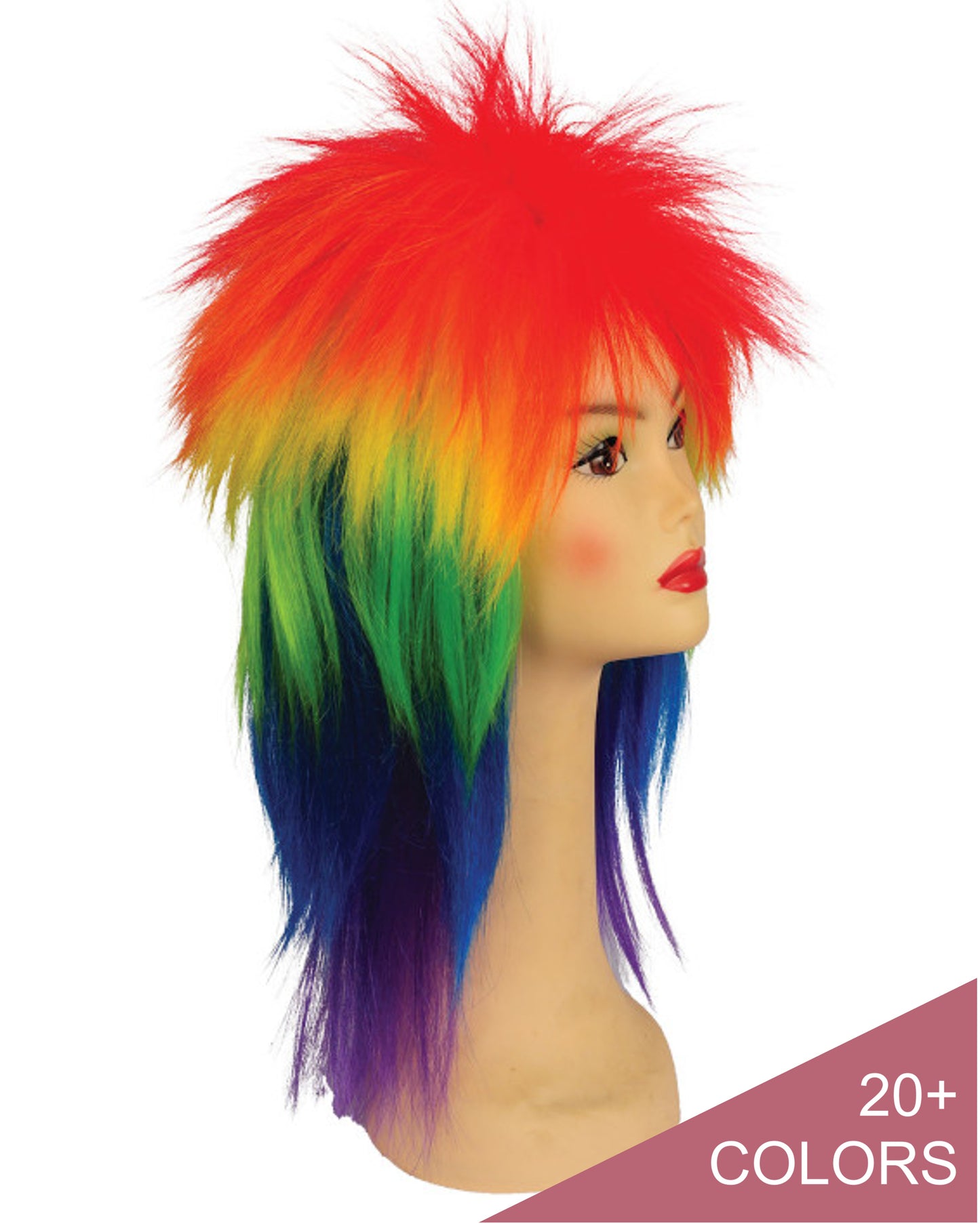 Costume wigs, anime wigs, cosplay wigs, clown wigs, wigs for clowns Pride wigs, rainbow wigs, pride week wigs, wigs for pride, pride week wigs,