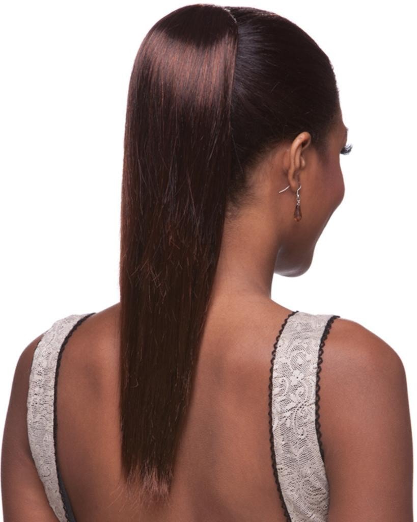 Sepia HP ESS - Medium Length Drawstring Straight Ponytail - MaxWigs
