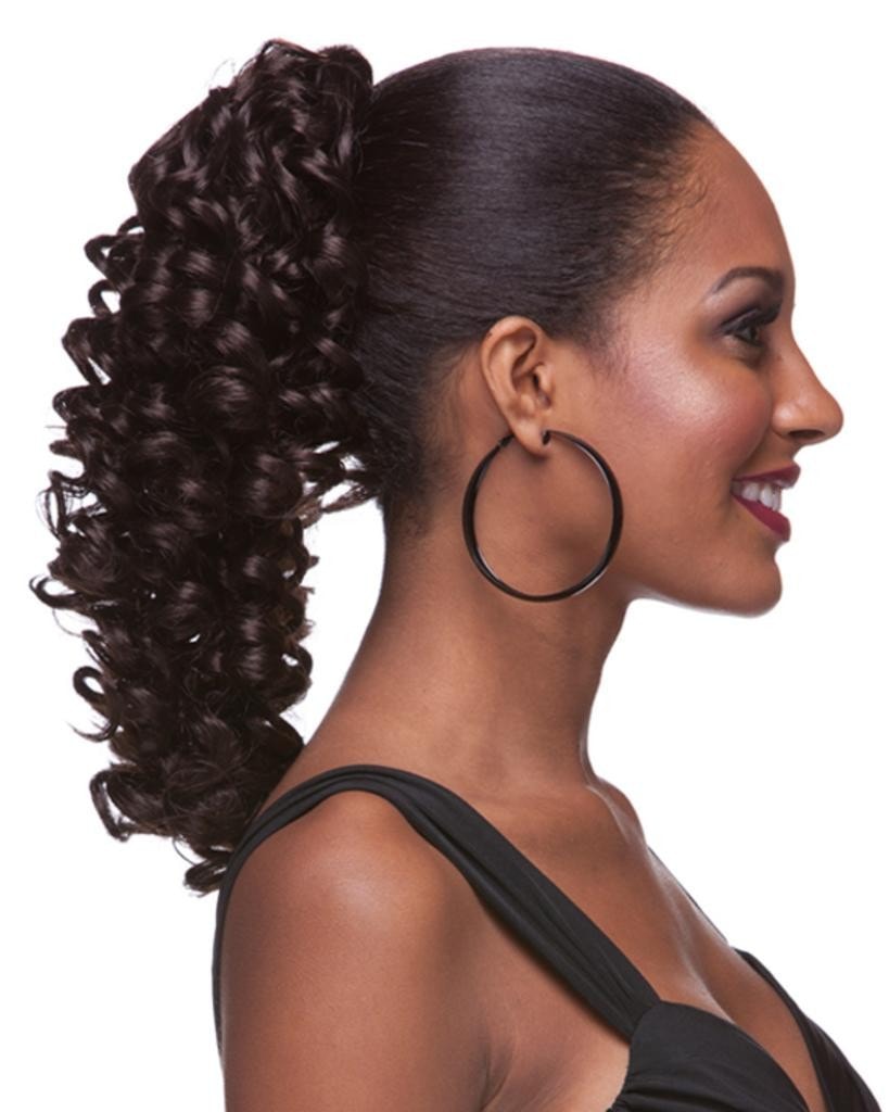 Sepia HP RING  - Banana Curl Drawstring Ponytail - MaxWigs