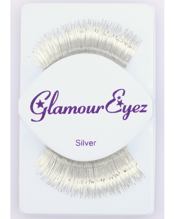 Sepia Metallic Silver Eyelash - MaxWigs