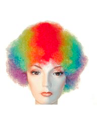 Lacey Costume Clown Afro Bargain Version - MaxWigs, Costume wigs, anime wigs, cosplay wigs, clown wigs, wigs for clowns Pride wigs, rainbow wigs, pride week wigs, wigs for pride, pride week wigs,