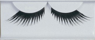 Morris Eyelashes Feather Black - MaxWigs