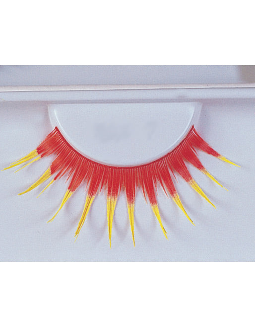 Eyelashes Red With Yellow