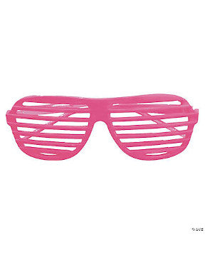 Neon pink glasses 2025