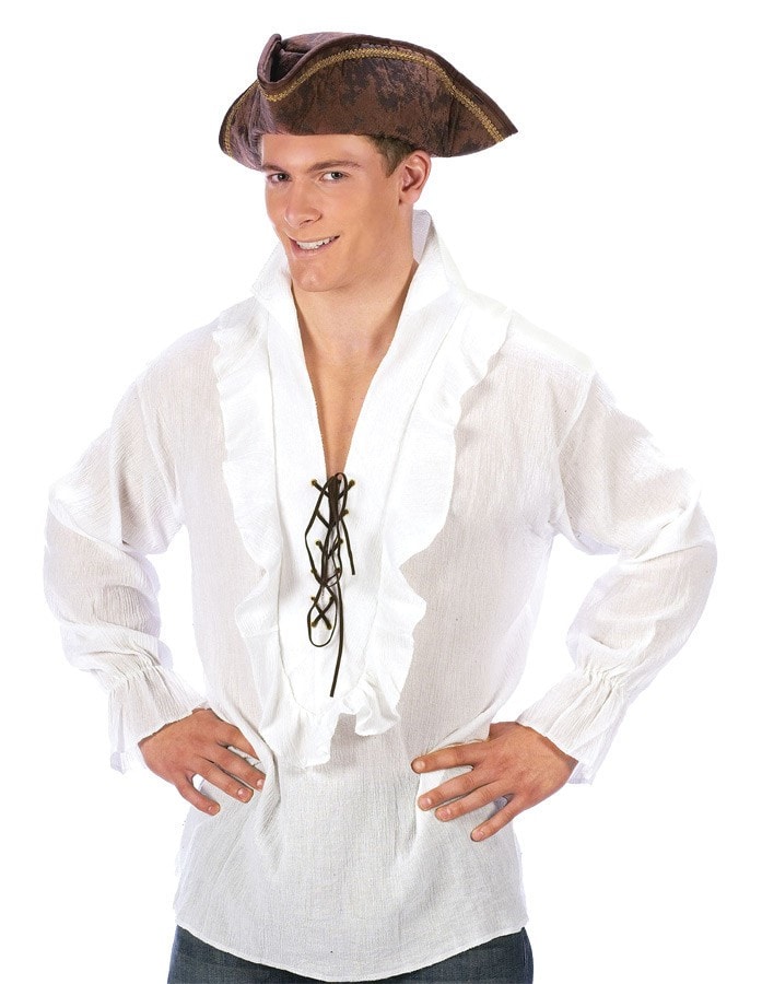 Morris Shirt Fancy Black Pirate - MaxWigs