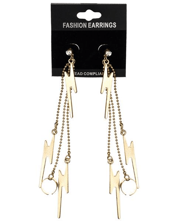 Morris Earrings Lightning - MaxWigs