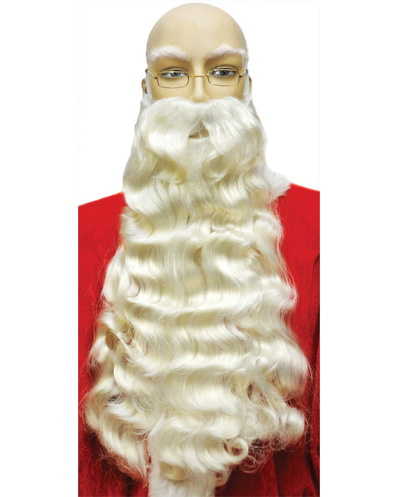 costume santa wig, santa beard, santa wig, santa mustache, santa eyebrows, christmas wigs, st. nicholas wig, st nicholas beard, santa beard set, wig and beard for santa