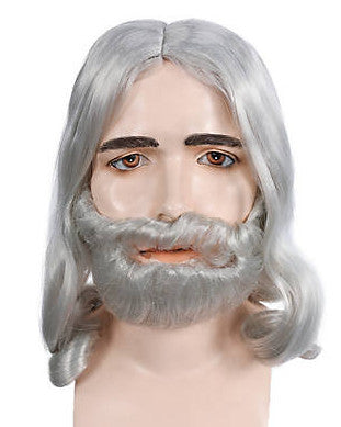 Biblical Discount Wig Beard Mustache Set B367L Jesus