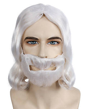 Biblical Discount Wig Beard Mustache Set B367L Jesus