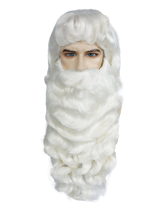 costume santa wig, santa beard, santa wig, santa mustache, santa eyebrows, christmas wigs, st. nicholas wig, st nicholas beard, santa beard set, wig and beard for santa