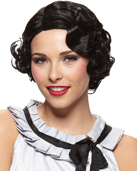 Gatsby Girl Black Wig