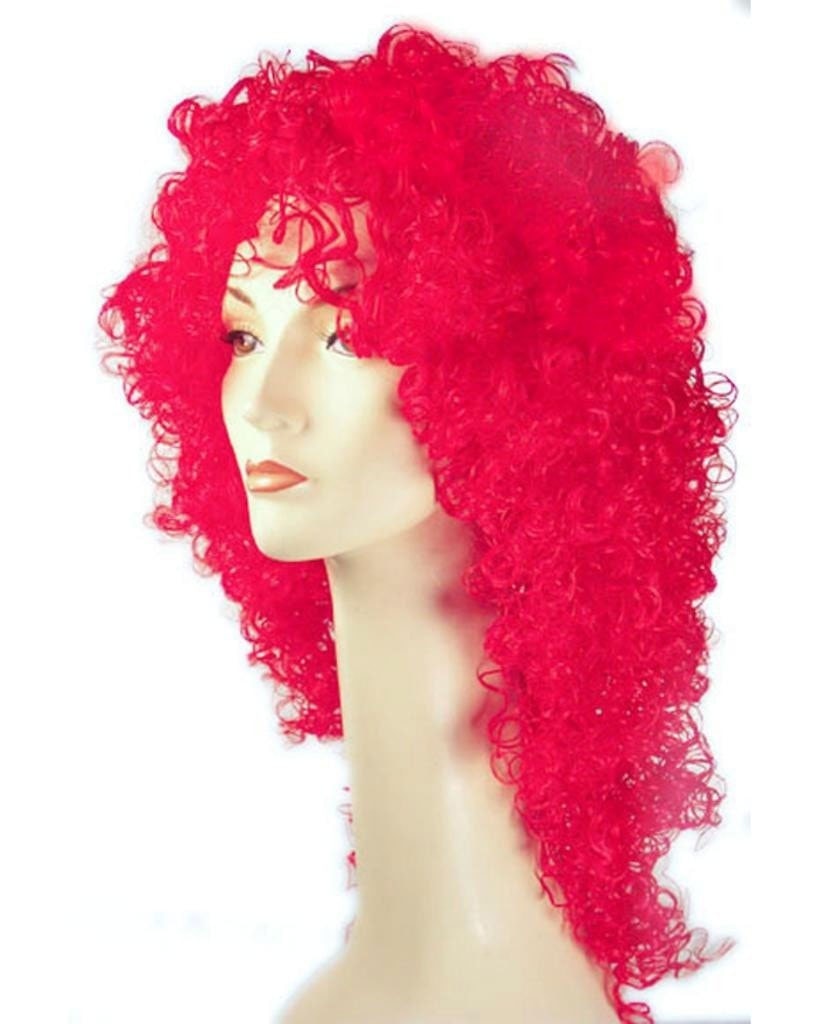 Plabo XL Long Thick Curly Clown Wig