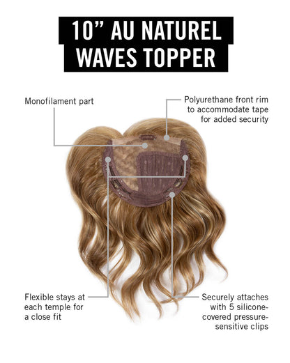 10" Au Naturel Waves Topper Topper by HairDo