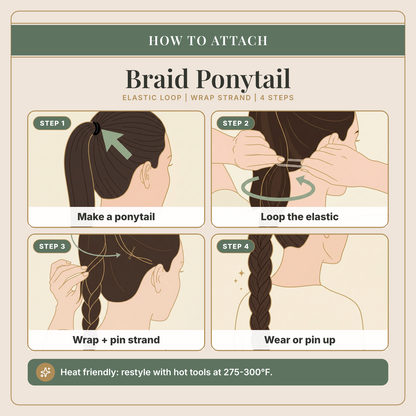 26" Braid Me Up Ponytail Ponytail by HairDo