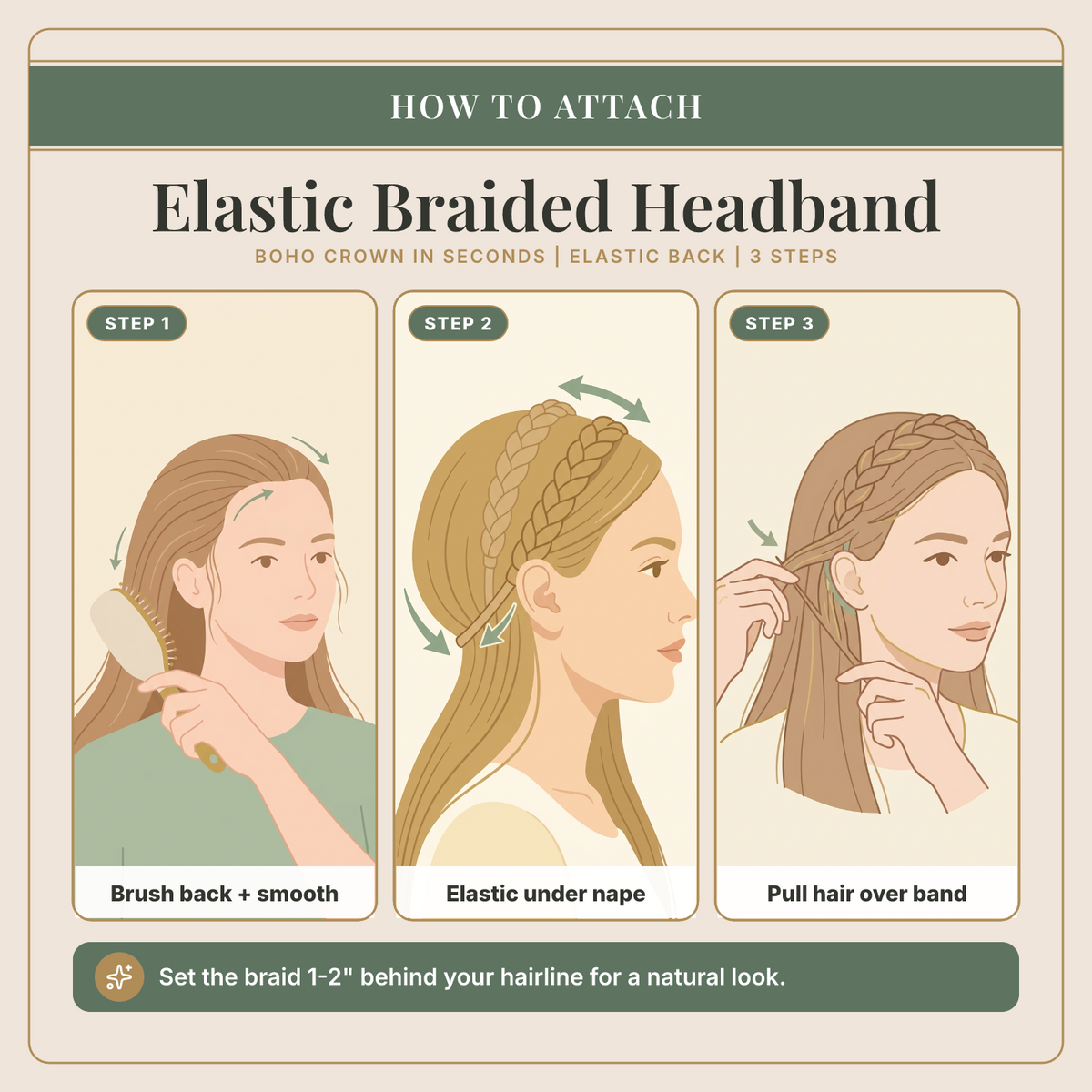 3pc Braid Headband Kit Headband Wig by HairDo