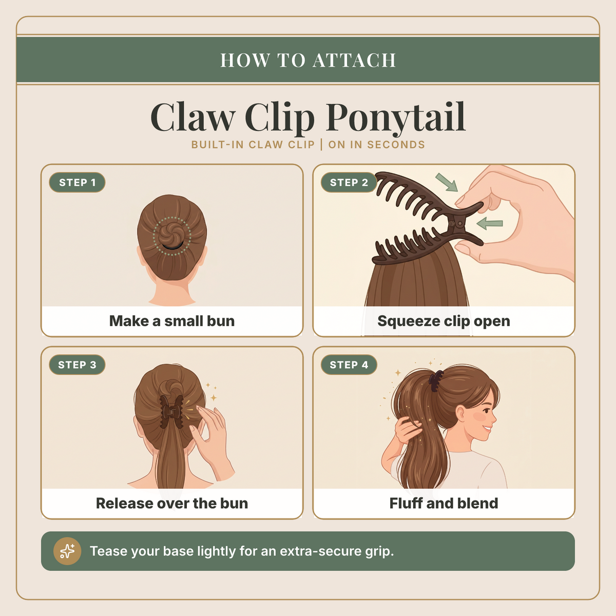 21" Soft Curls Claw Ponytail Ponytail by HairDo