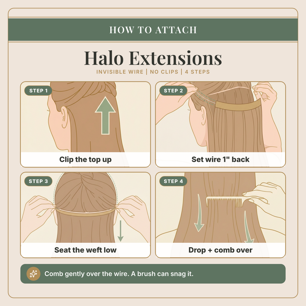 16" Invisible Extension Hair Extension by HairDo