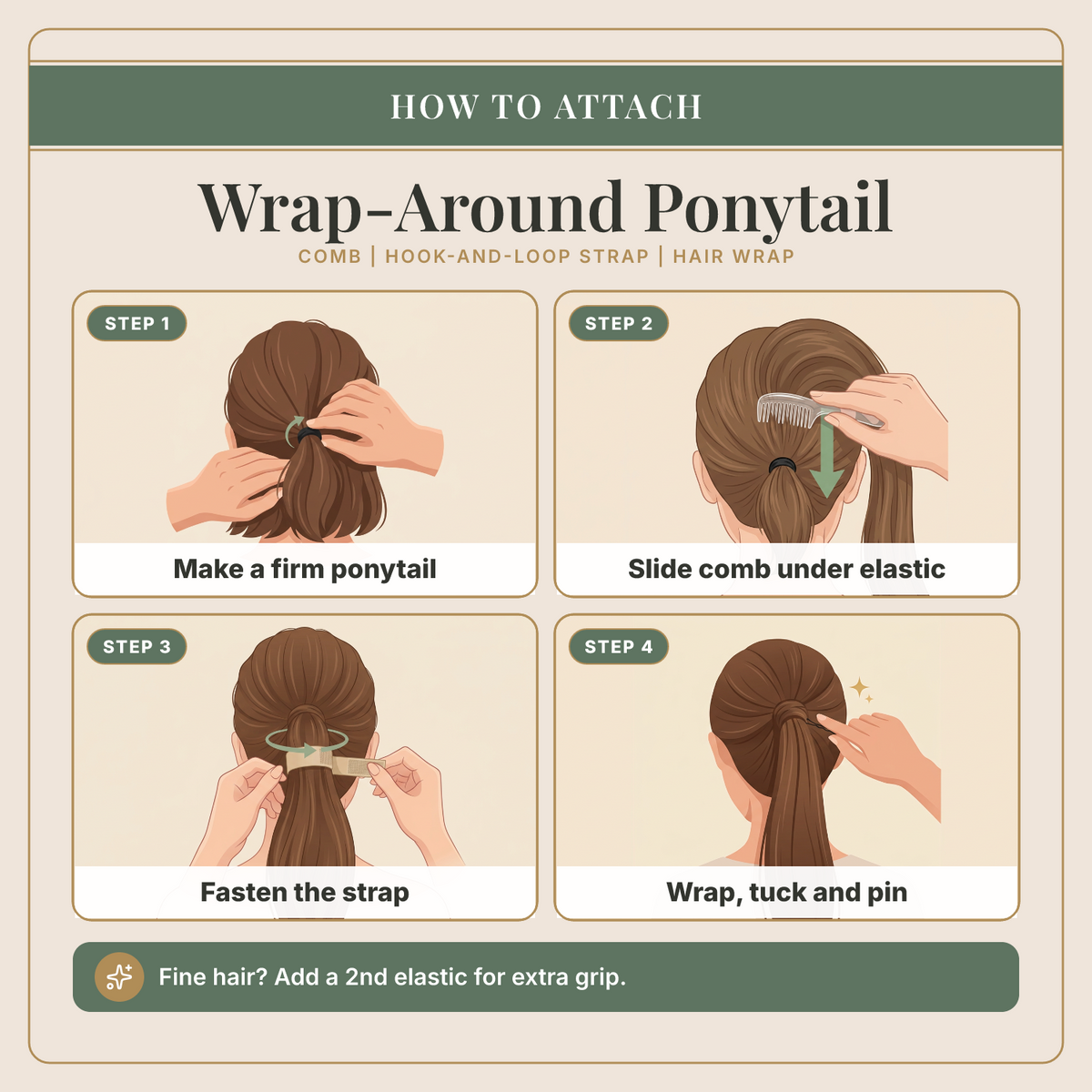 18" Simply Straight Ponytail Ponytail by HairDo