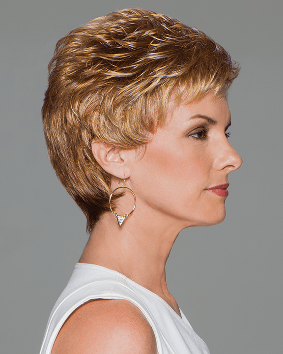 Eva Gabor Aspire Petite - Short Boy Cut Loose Textured Curls - MaxWigs