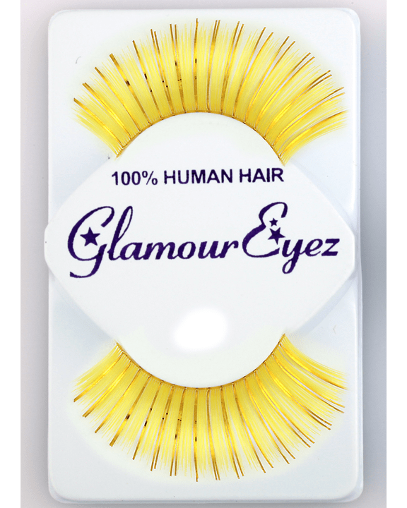 Sepia Yellow with Gold Eyelash C21 - MaxWigs