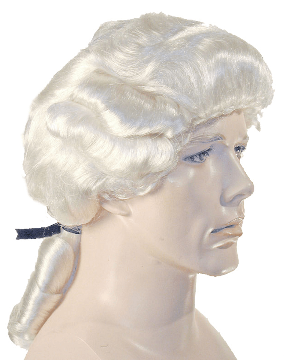 Lacey Costume Deluxe Colonial Man 17th 18th Century Wig - MaxWigs