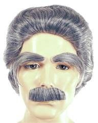 Lacey Costume Deluxe Mark Twain Wig Eyebrows Mustache Author - MaxWigs