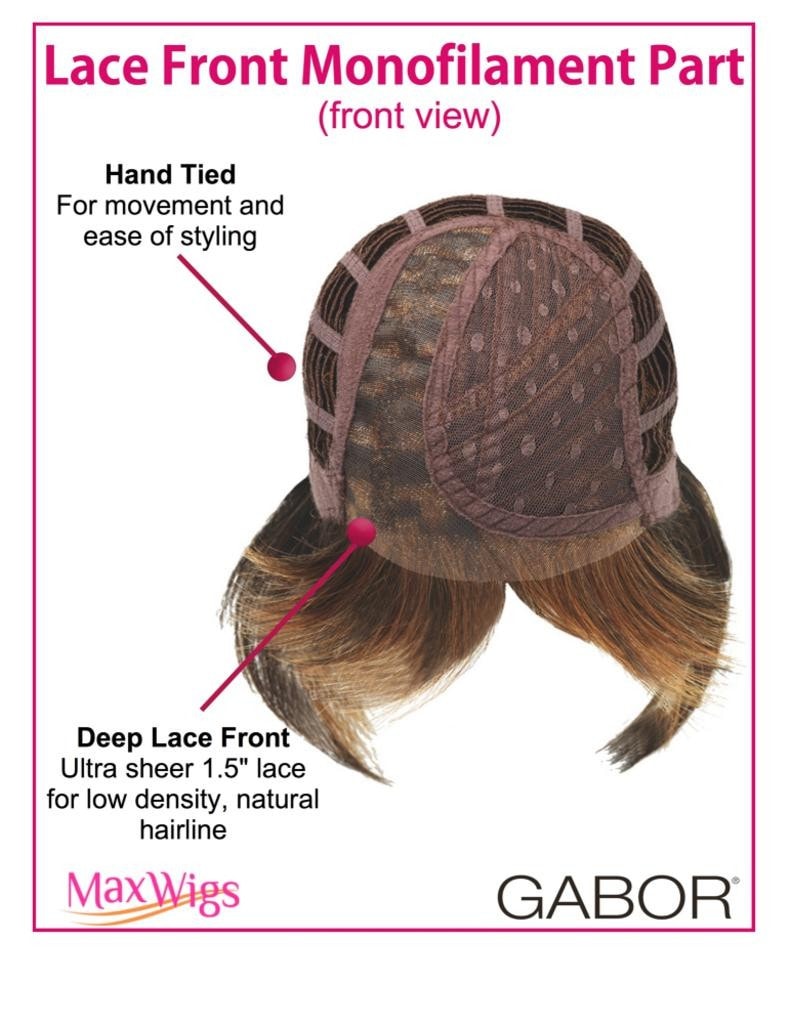 Eva Gabor Premium Medium Angle Page Cut Monofilament Eva Gabor Wigs - MaxWigs