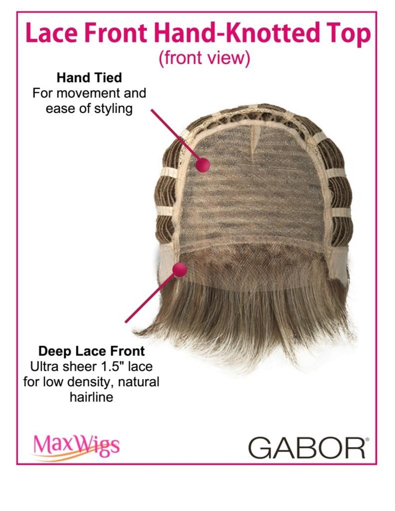 Eva Gabor Prodigy Short Sleek Lace Front Monofilament Eva Gabor Wigs - MaxWigs