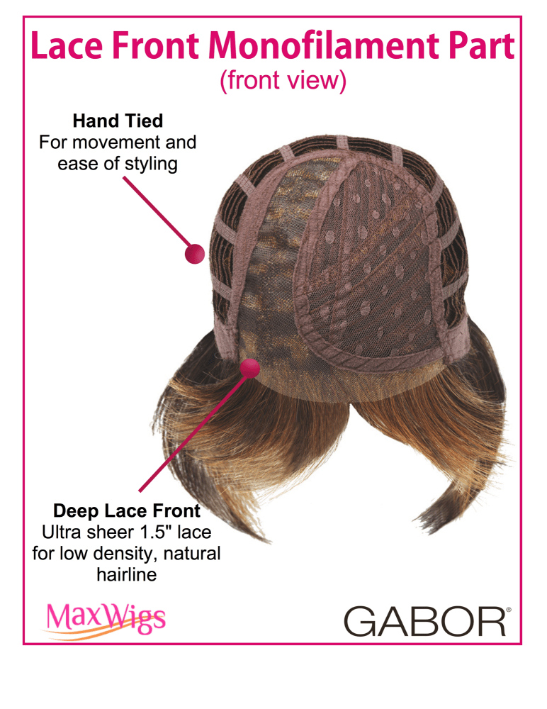 Eva Gabor Fantasy - Long Layered Full Bangs Monofilament - MaxWigs
