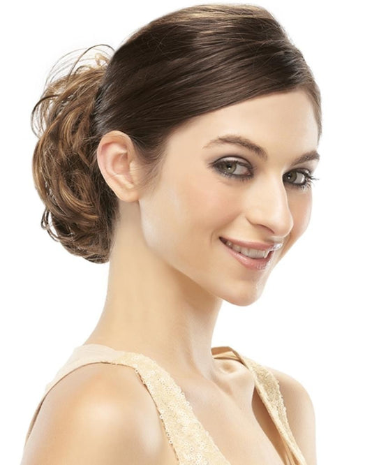 Mimic Curly Ponytail Wrap Elasticized Scrunchie Attachment by EasiHair Hairpieces