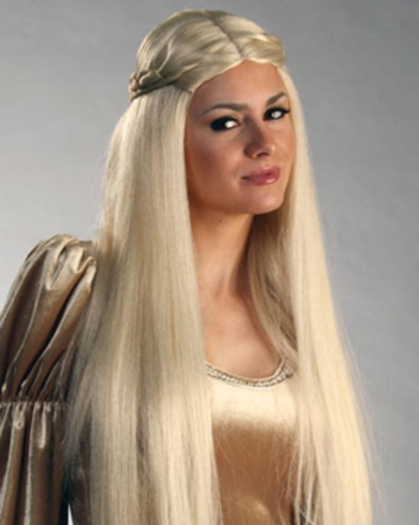 Cinderella Deluxe Khaleesi Thrones Queen Cersei Lannister Wig by Enigma Costume Wigs