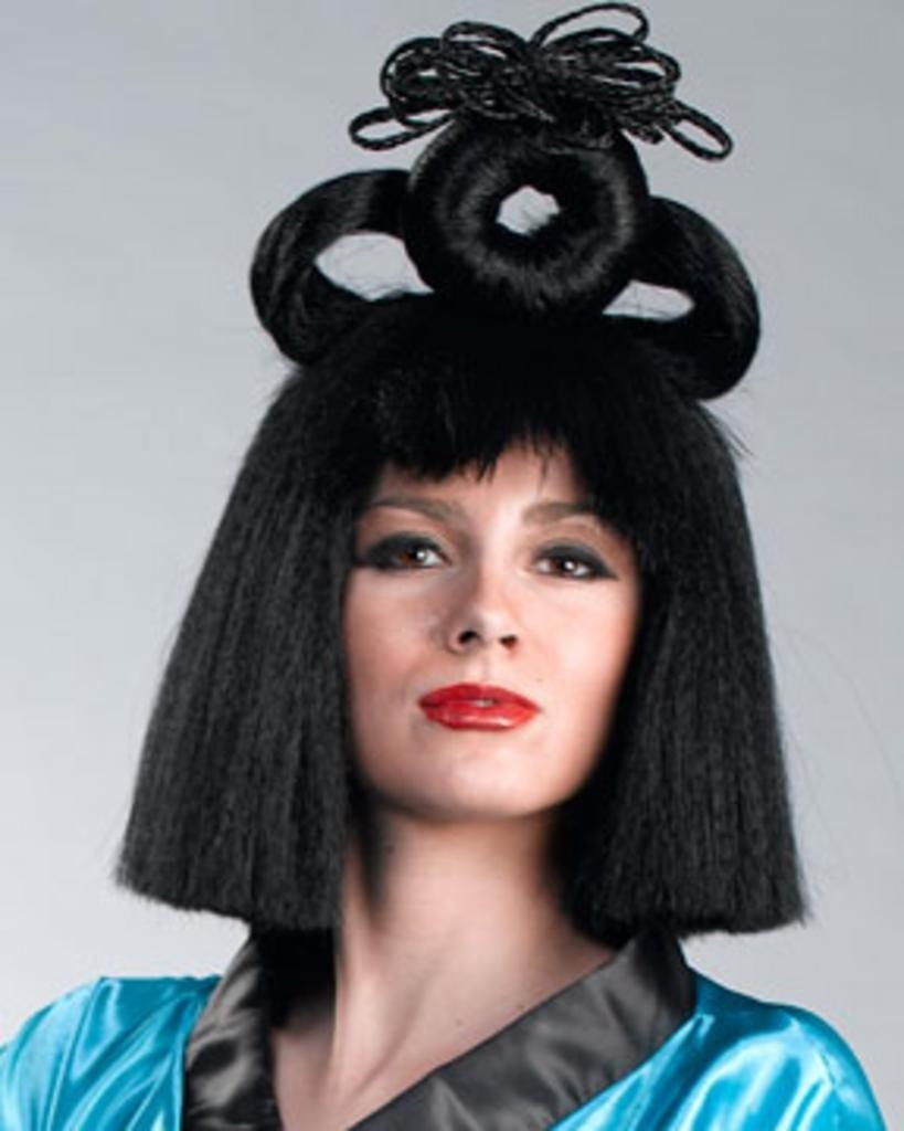 Deluxe Geisha Japanese Wig by Enigma Costume Wigs