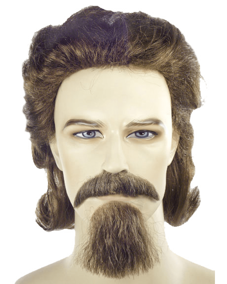 Lacey Costume General Custer Costume Wig Mustache Goatee Set - MaxWigs