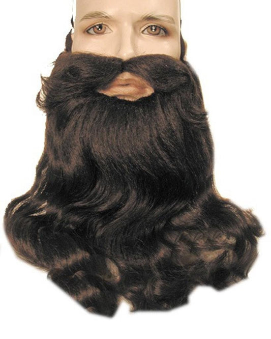Deluxe Hillbilly Santa Orthodox Beard Mustache Set by Lacey Costume Costume Beards costume santa wig, santa beard, santa wig, santa mustache, santa eyebrows, christmas wigs, st. nicholas wig, st  nicholas beard, santa beard set, wig and beard for santa